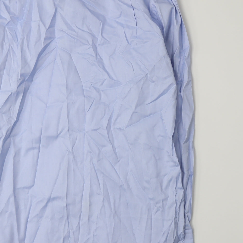 Café Coton Mens Blue    Dress Shirt Size 16.5