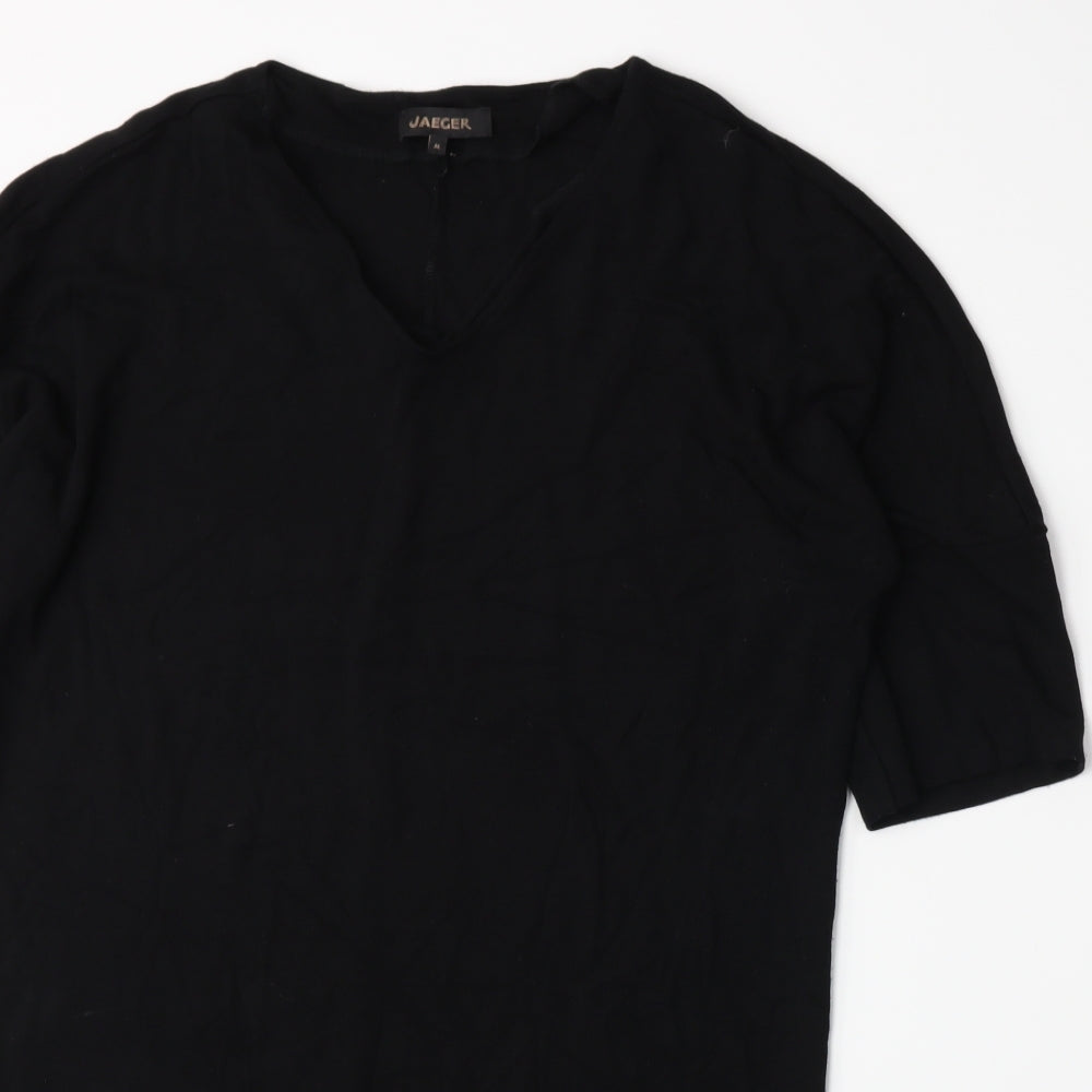 Jaeger Womens Black   Pullover Sweatshirt Size M