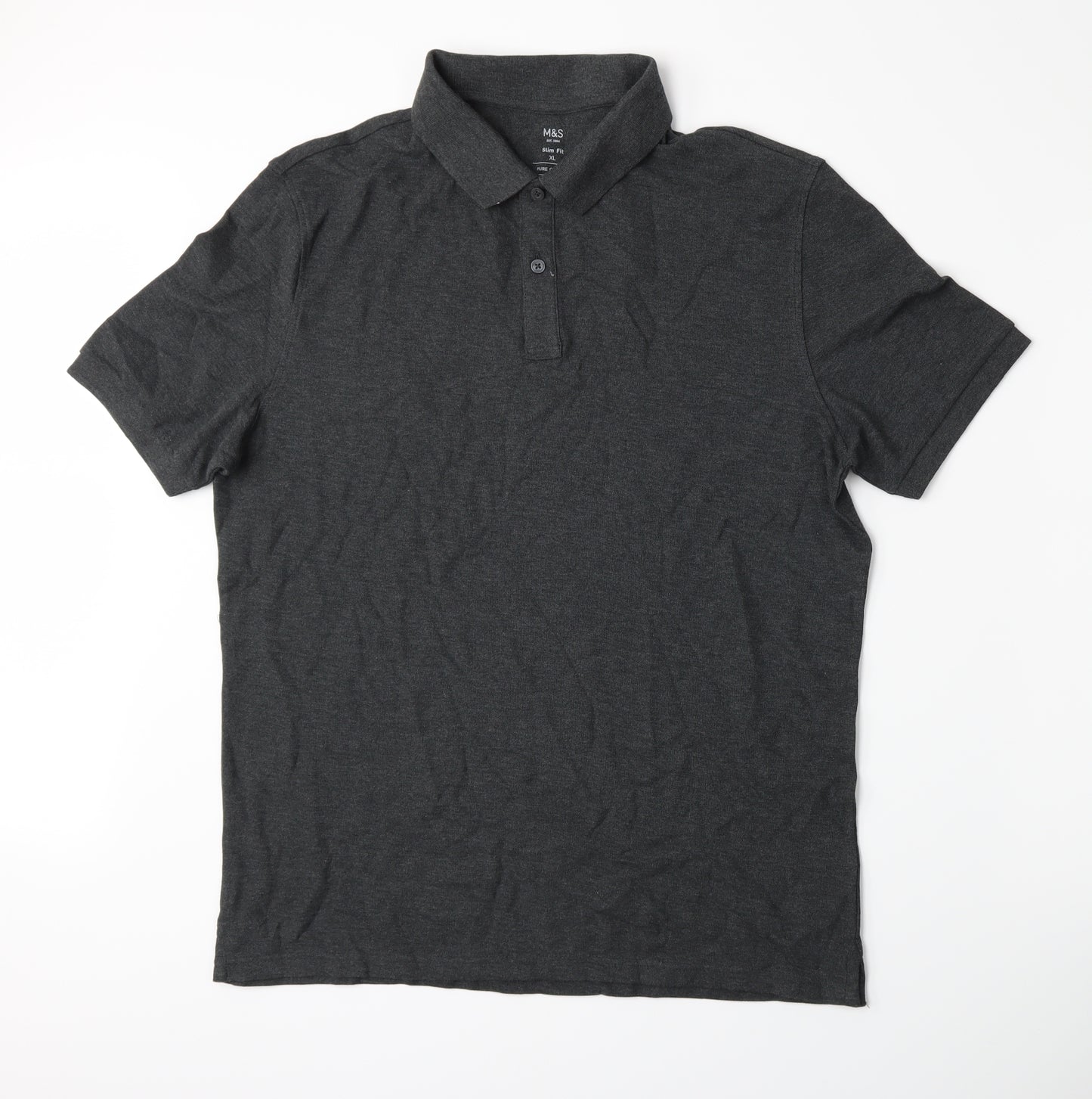 Marks and Spencer Mens Grey    Polo Size XL