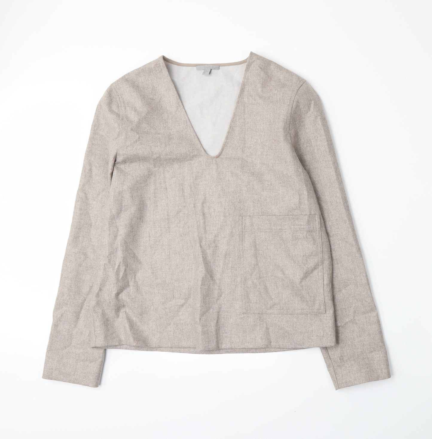 COS Womens Beige   Basic T-Shirt Size 10