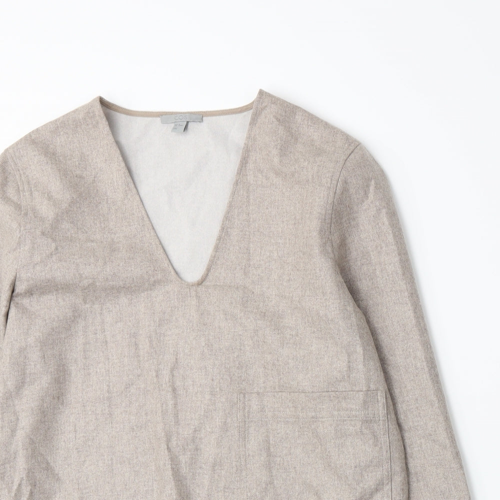 COS Womens Beige   Basic T-Shirt Size 10