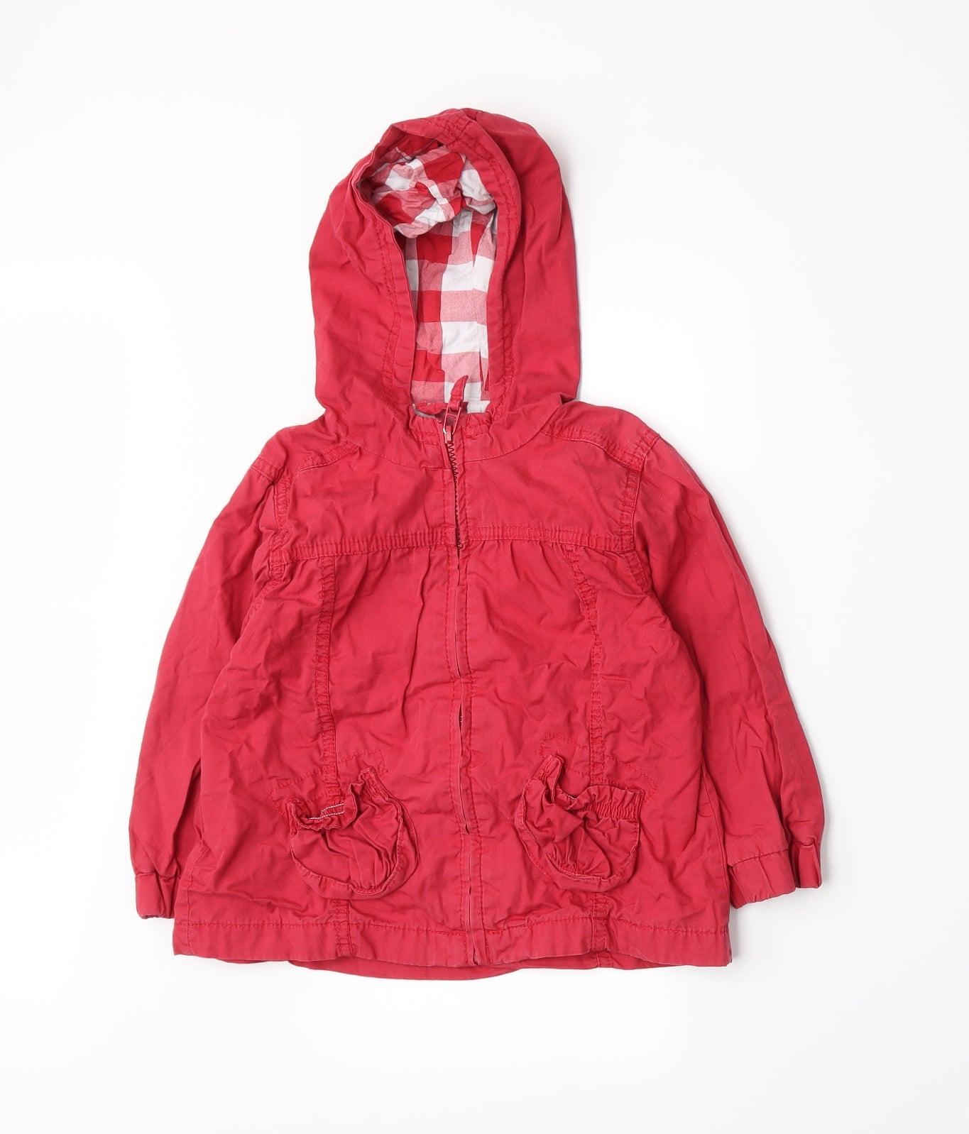 NEXT Girls Red   Basic Coat Coat Size 2-3 Years