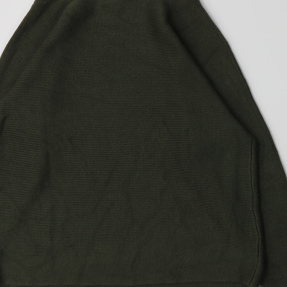 H&M Womens Green  Knit Pullover Jumper Size XS