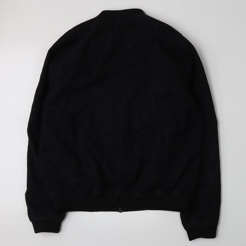Topman Mens Black   Bomber Jacket Jacket Size XL