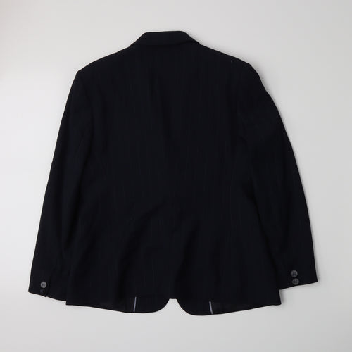 NEXT Womens Blue Pinstripe  Jacket Blazer Size 14