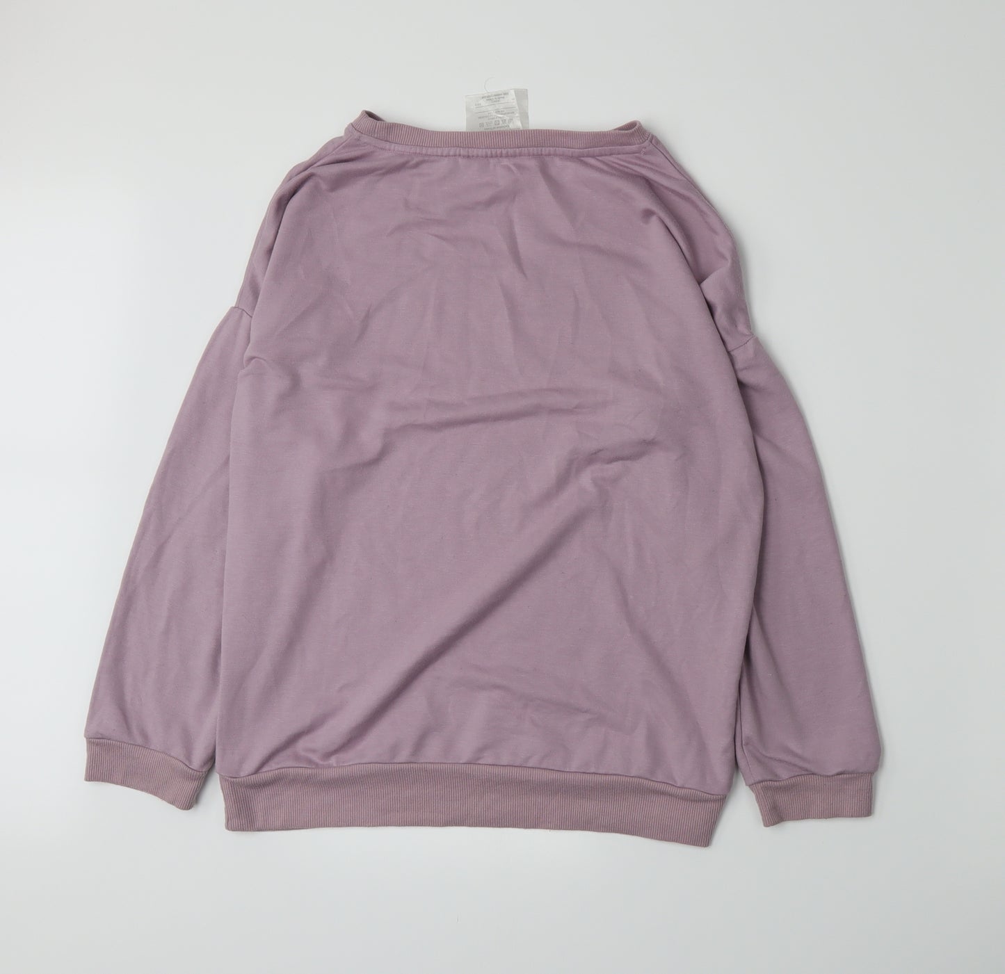 Avenue Womens Purple  Jersey Top Pyjama Top Size S