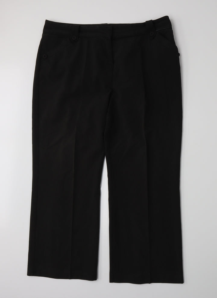 M&Co Womens Grey Trousers Size 16 L26 in