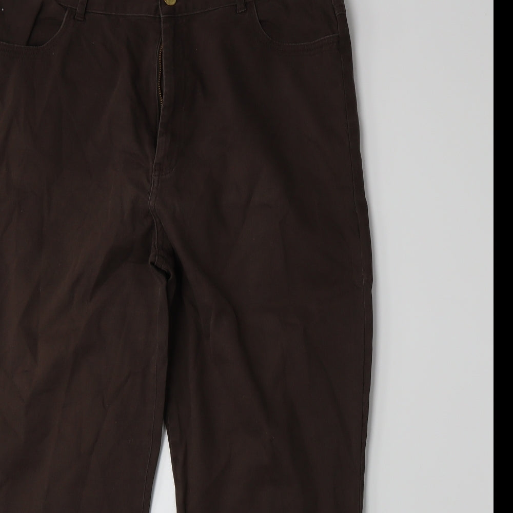 Marks and Spencer Womens Brown   Trousers  Size 16 L25 in