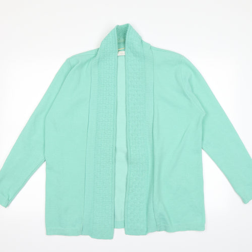 Classics Womens Green  Knit Cardigan Jumper Size M