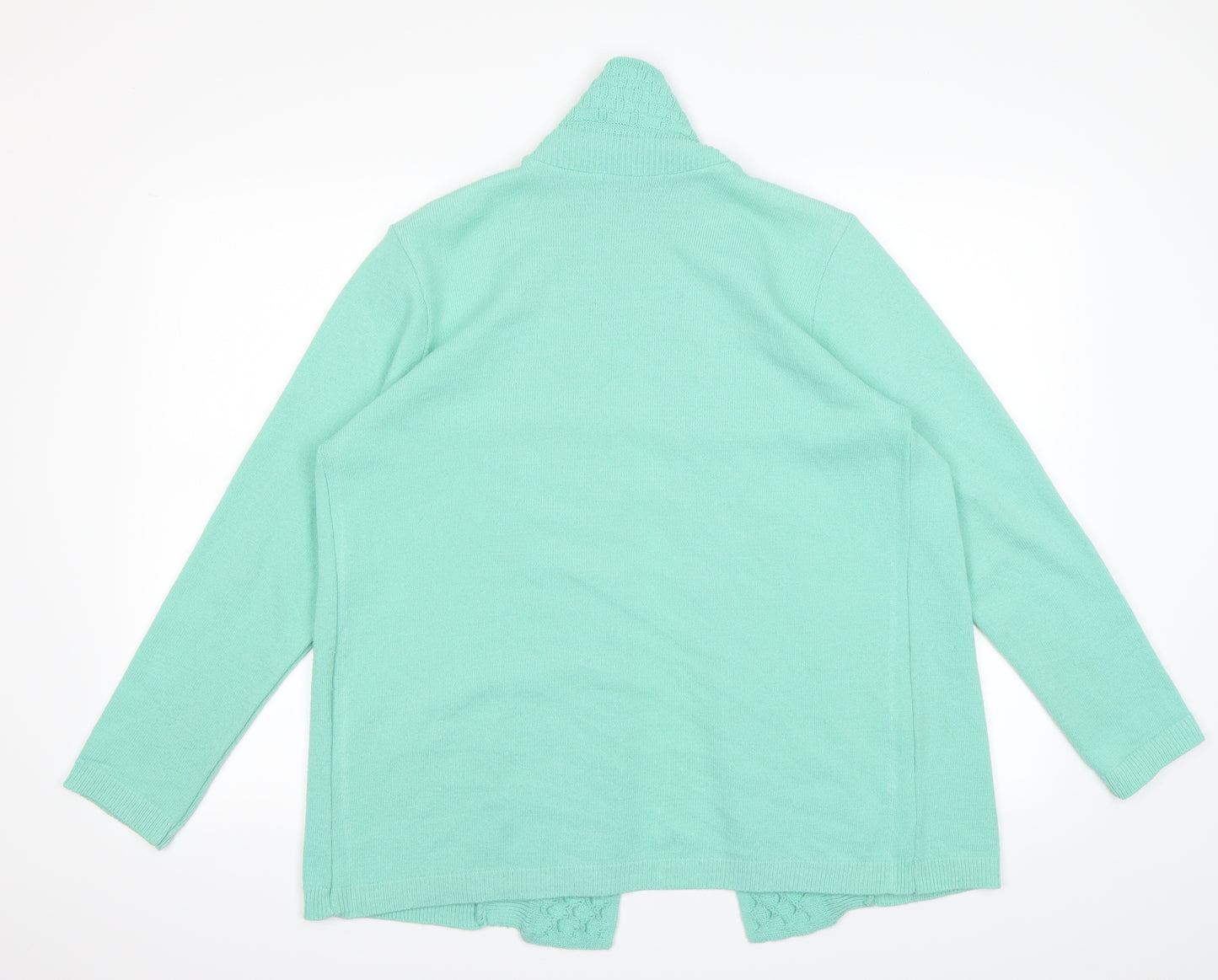 Classics Womens Green  Knit Cardigan Jumper Size M