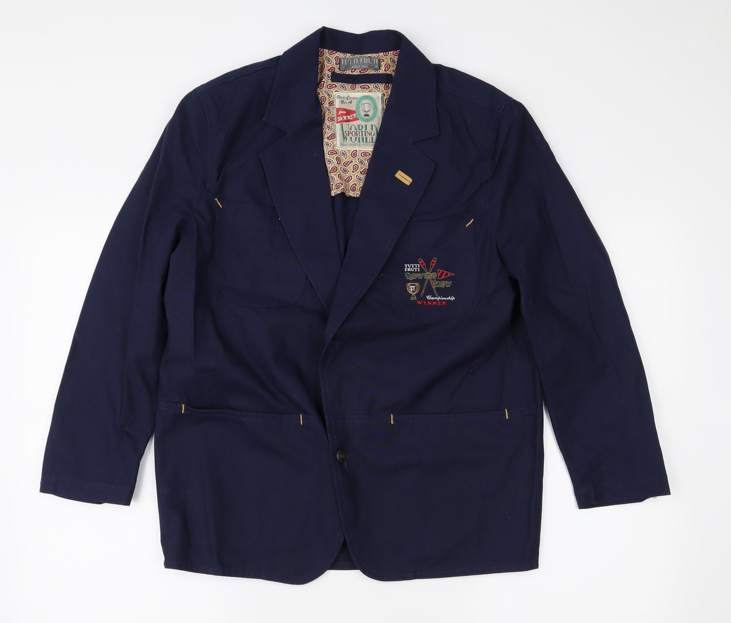 Tutti Frutti Womens Blue   Jacket  Size 14
