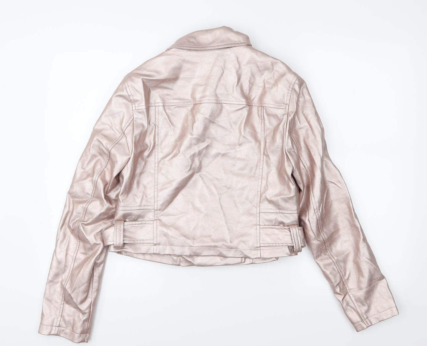 New Look Womens Pink   Biker Jacket Size 12