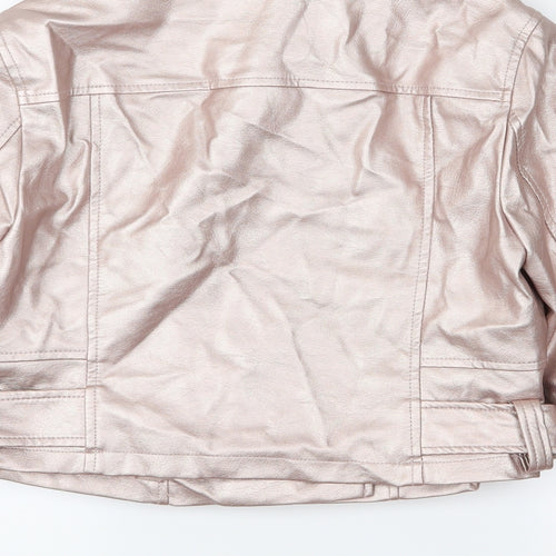 New Look Womens Pink   Biker Jacket Size 12