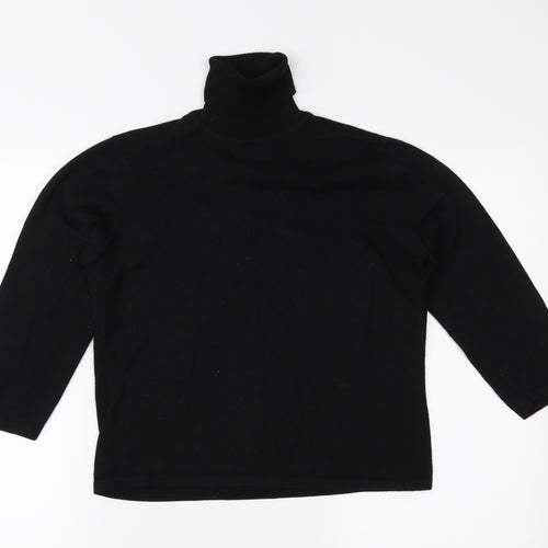 Marks and Spencer Womens Black  Knit Pullover Jumper Size 14