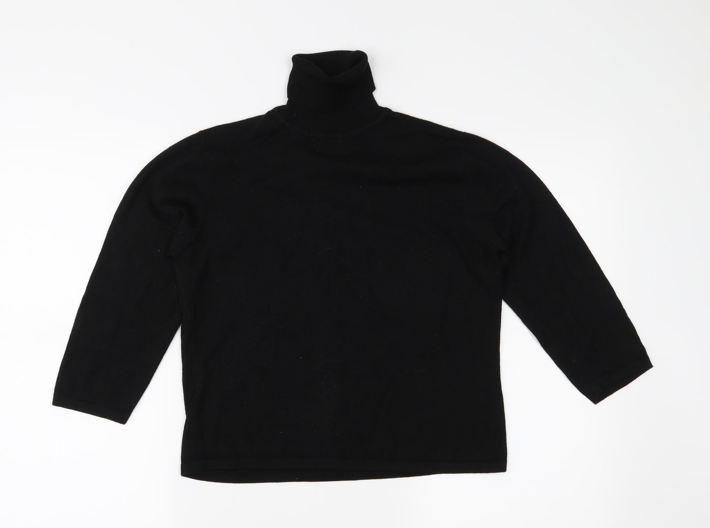 Marks and Spencer Womens Black  Knit Pullover Jumper Size 14