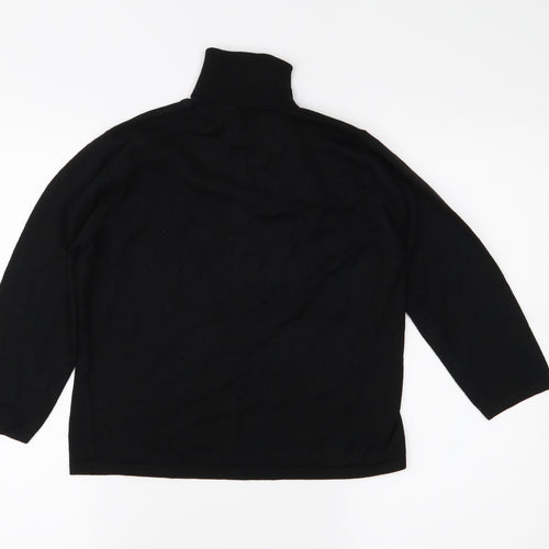 Marks and Spencer Womens Black  Knit Pullover Jumper Size 14