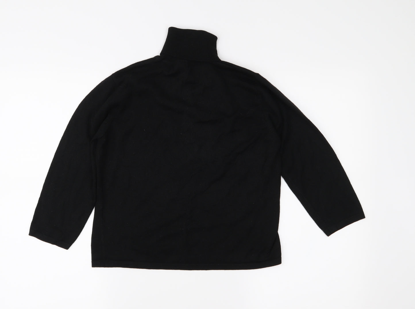 Marks and Spencer Womens Black  Knit Pullover Jumper Size 14