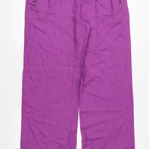 TU Womens Purple   Trousers  Size 12 L31 in