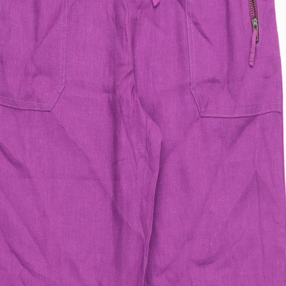 TU Womens Purple   Trousers  Size 12 L31 in