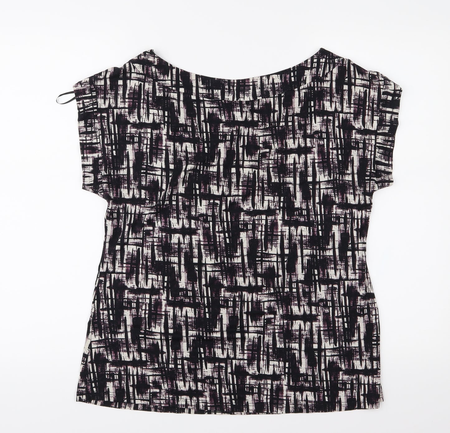 NEXT Womens Purple Geometric Jersey Basic T-Shirt Size 14