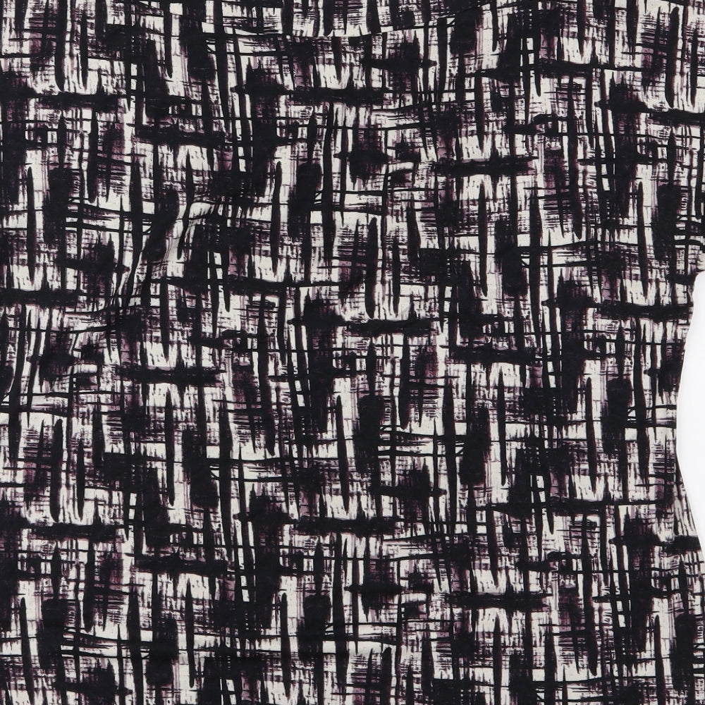NEXT Womens Purple Geometric Jersey Basic T-Shirt Size 14