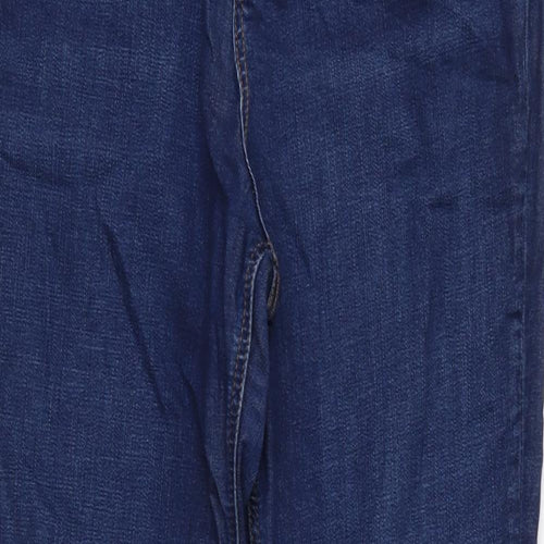 Per Una Womens Blue  Denim Flared Jeans Size 14 L31 in