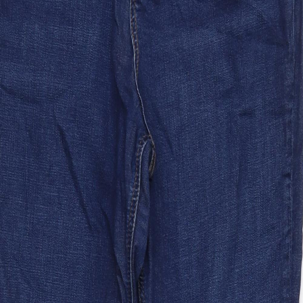 Per Una Womens Blue  Denim Flared Jeans Size 14 L31 in