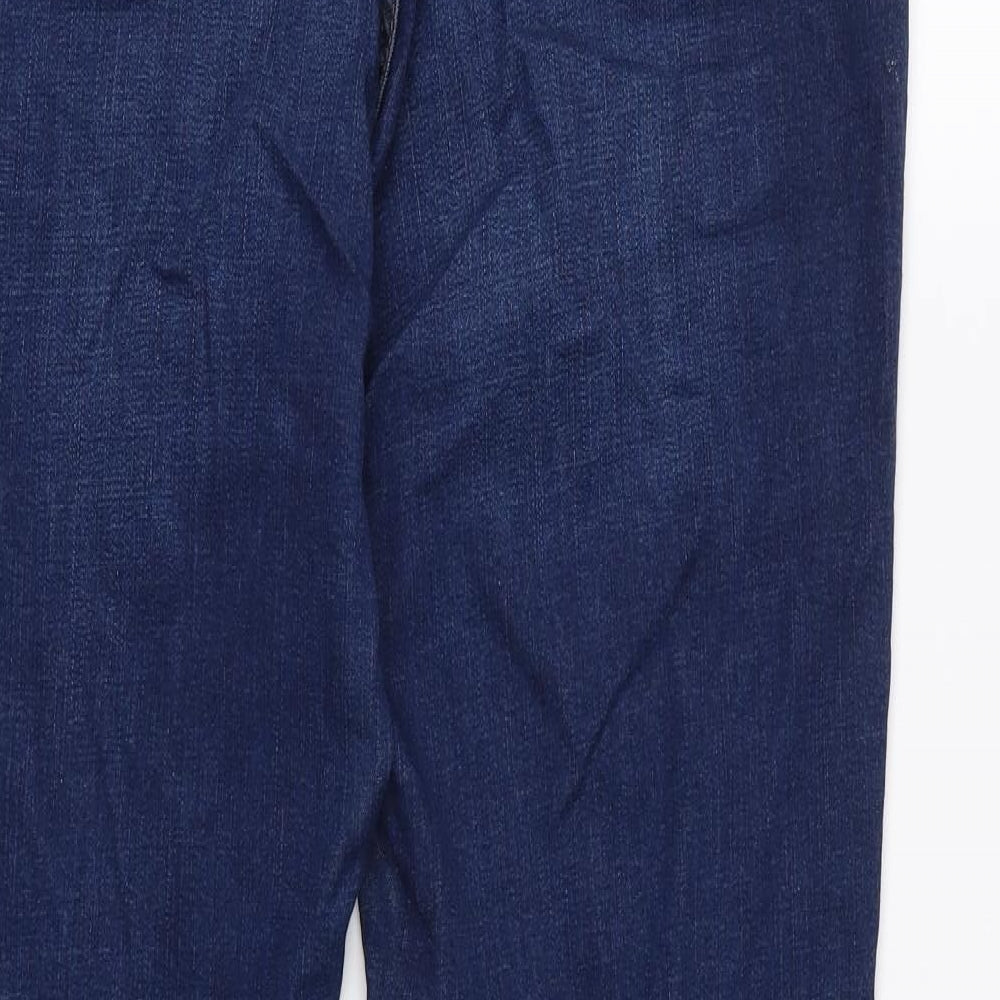 Per Una Womens Blue  Denim Flared Jeans Size 14 L31 in