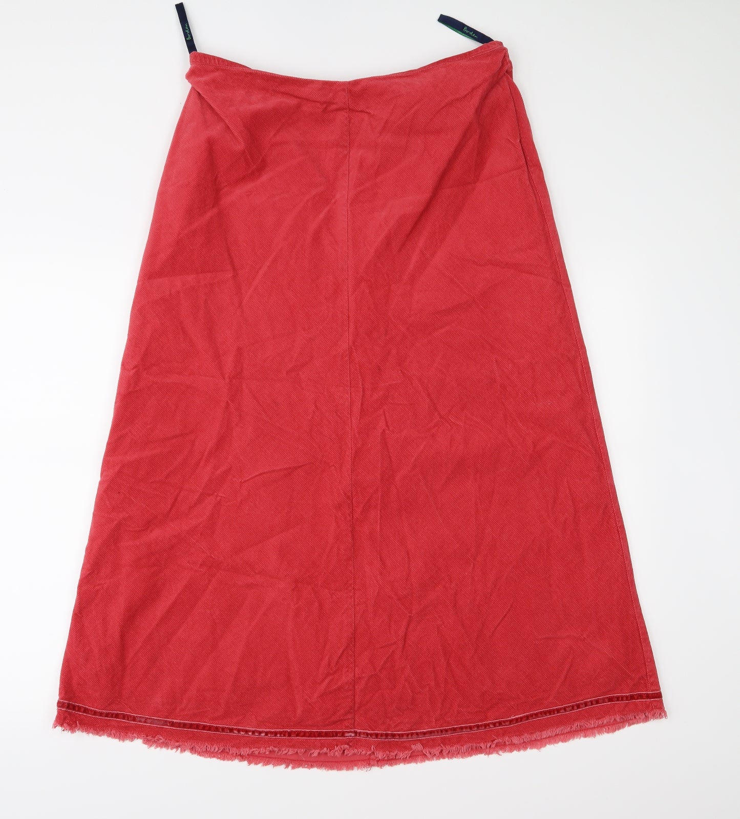 Boden Womens Red  Corduroy A-Line Skirt Size 14