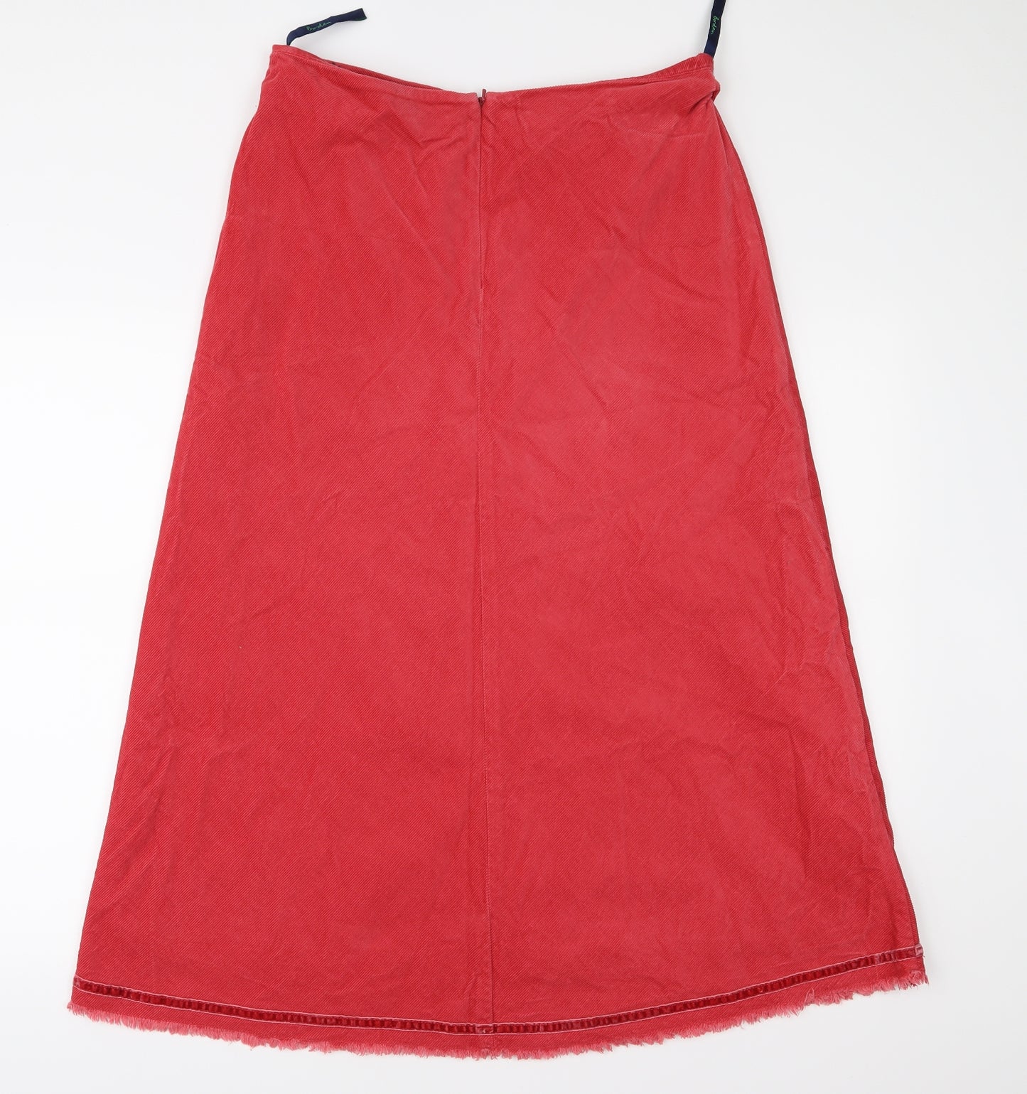 Boden Womens Red  Corduroy A-Line Skirt Size 14