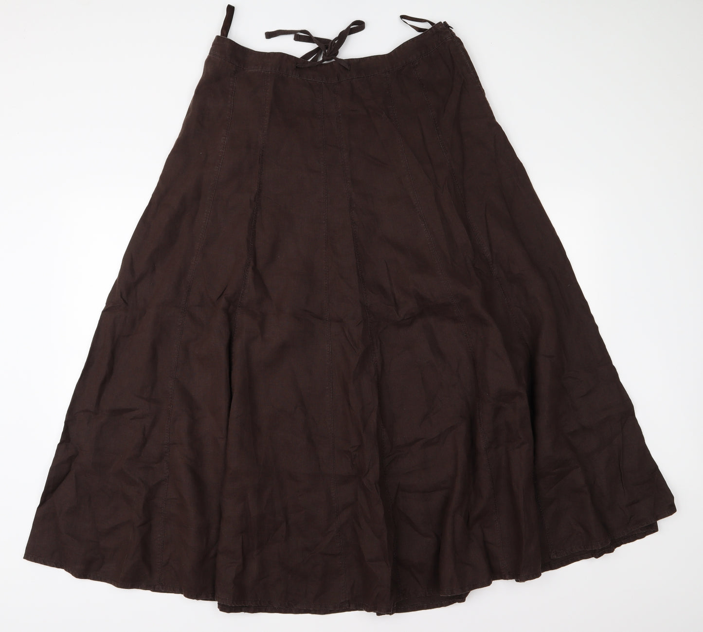 Laura Ashley Womens Brown   A-Line Skirt Size 14