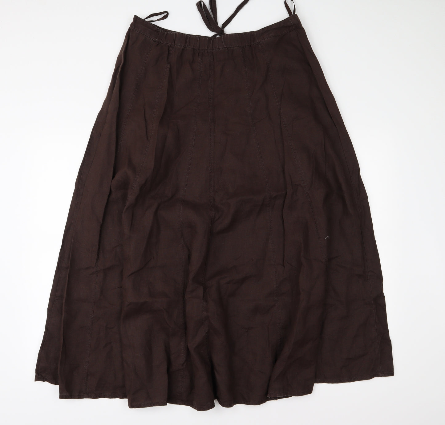 Laura Ashley Womens Brown   A-Line Skirt Size 14