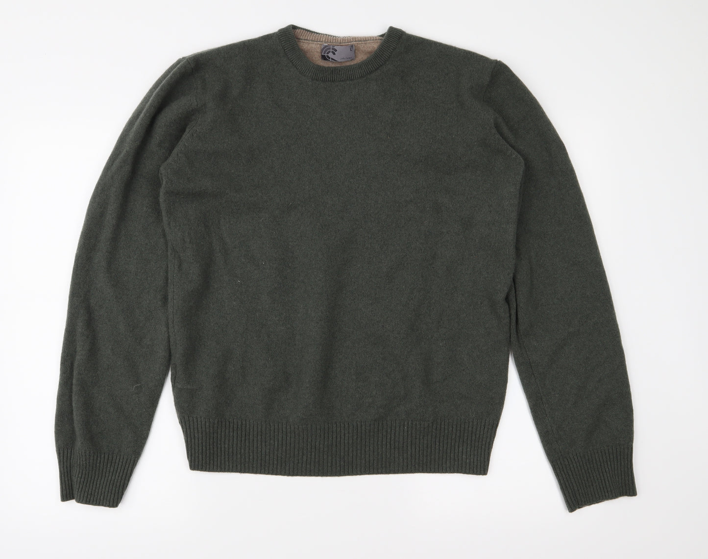 John Lewis Mens Green  Knit Pullover Jumper Size L