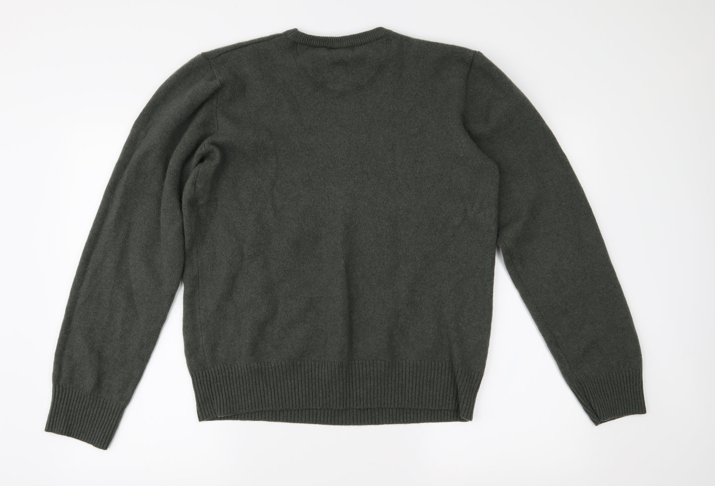John Lewis Mens Green  Knit Pullover Jumper Size L