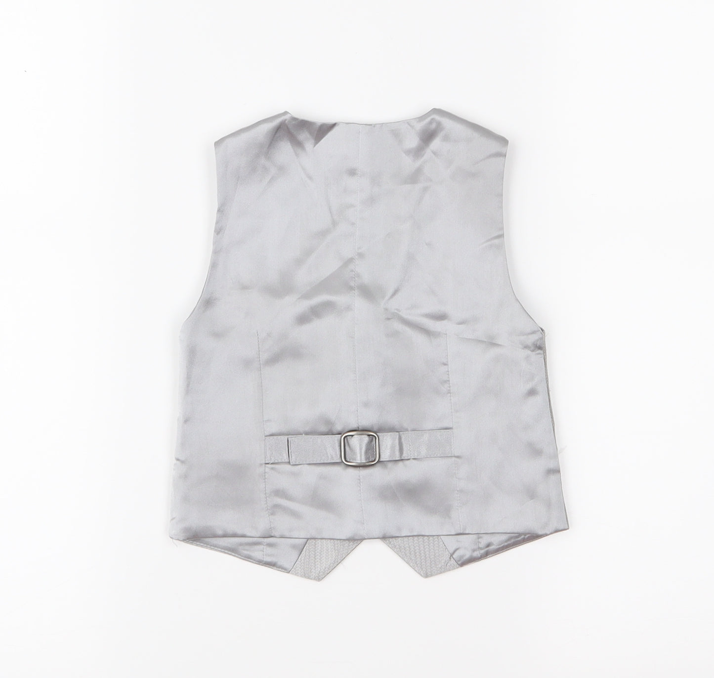 Marks and Spencer Boys Silver   Jacket Waistcoat Size 12-18 Months