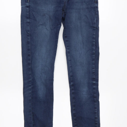 Topshop Womens Blue  Denim Skinny Jeans Size 25 in L30 in