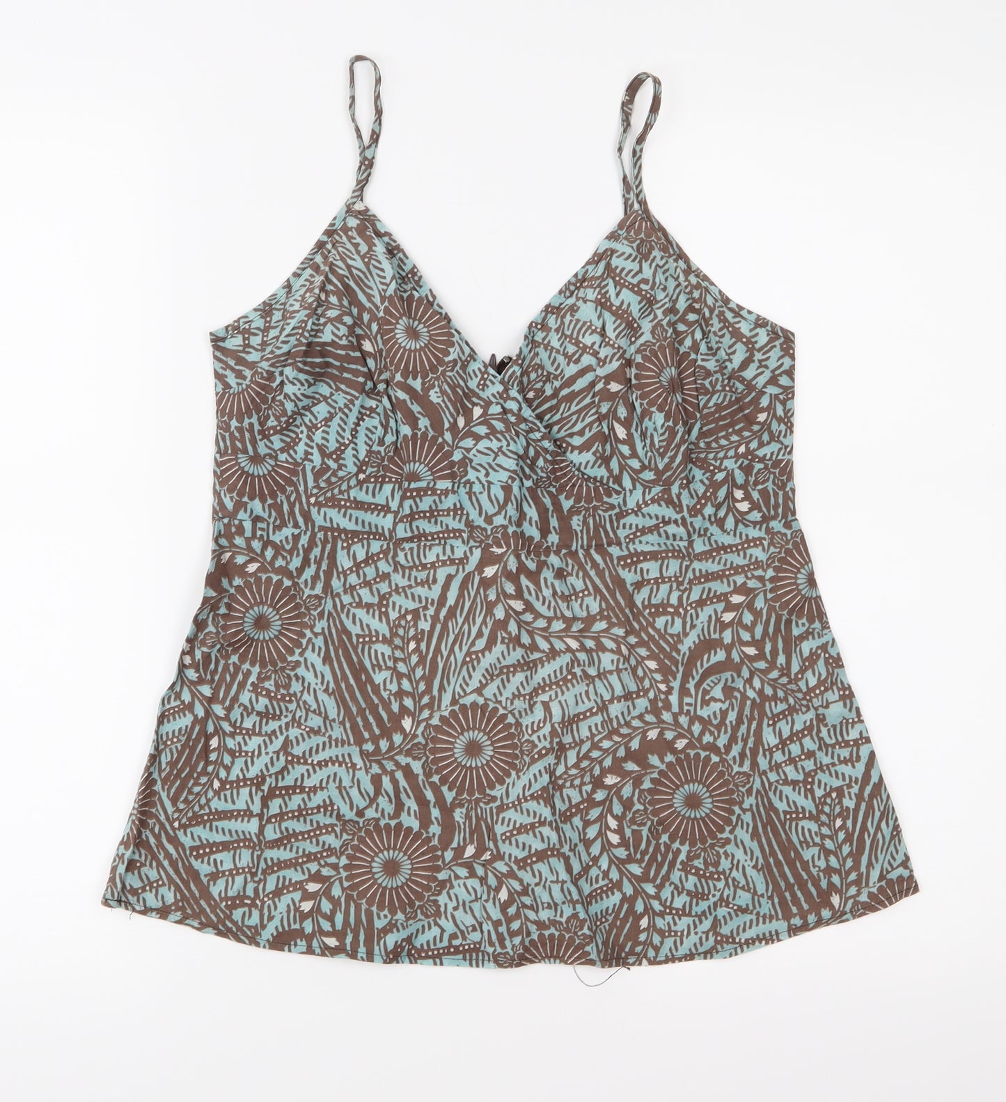Red Herring Womens Brown Floral  Camisole Blouse Size 12