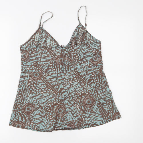 Red Herring Womens Brown Floral  Camisole Blouse Size 12