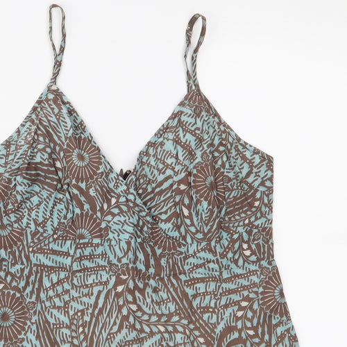 Red Herring Womens Brown Floral  Camisole Blouse Size 12