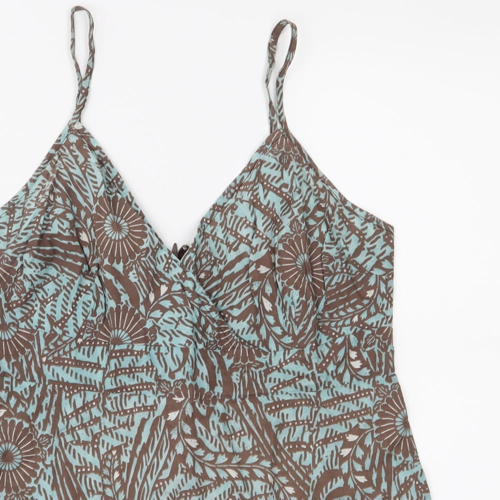 Red Herring Womens Brown Floral  Camisole Blouse Size 12