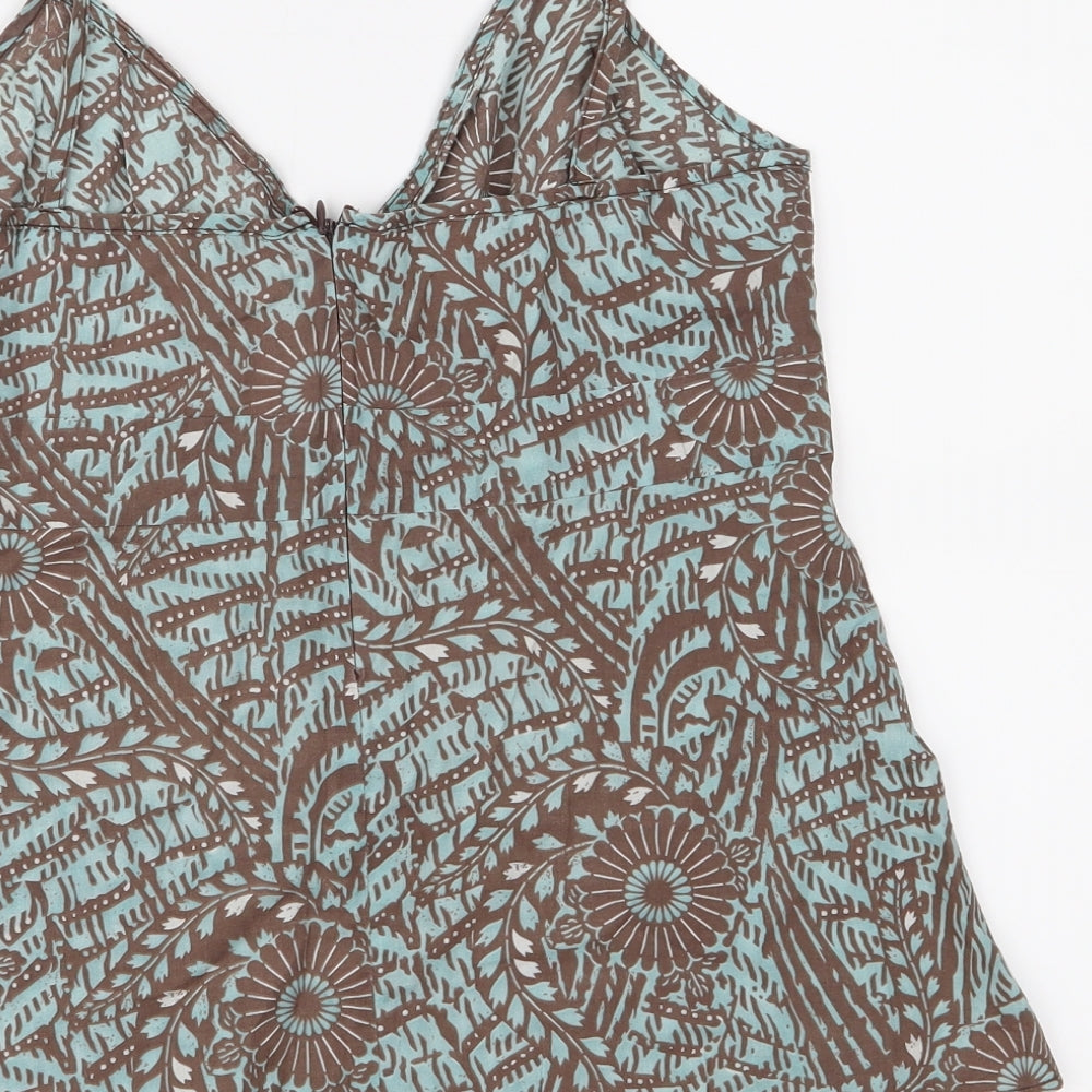Red Herring Womens Brown Floral  Camisole Blouse Size 12