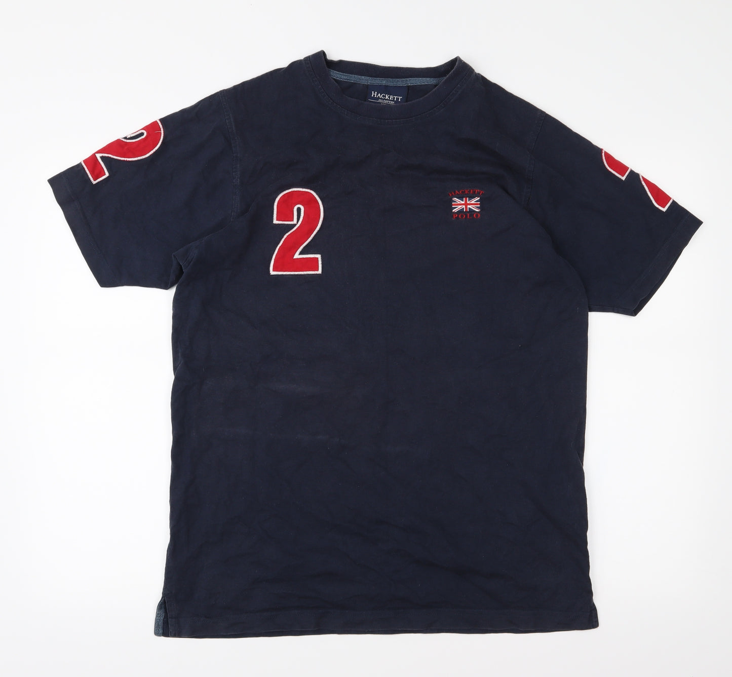 Hackett Mens Blue  Jersey  T-Shirt Size M