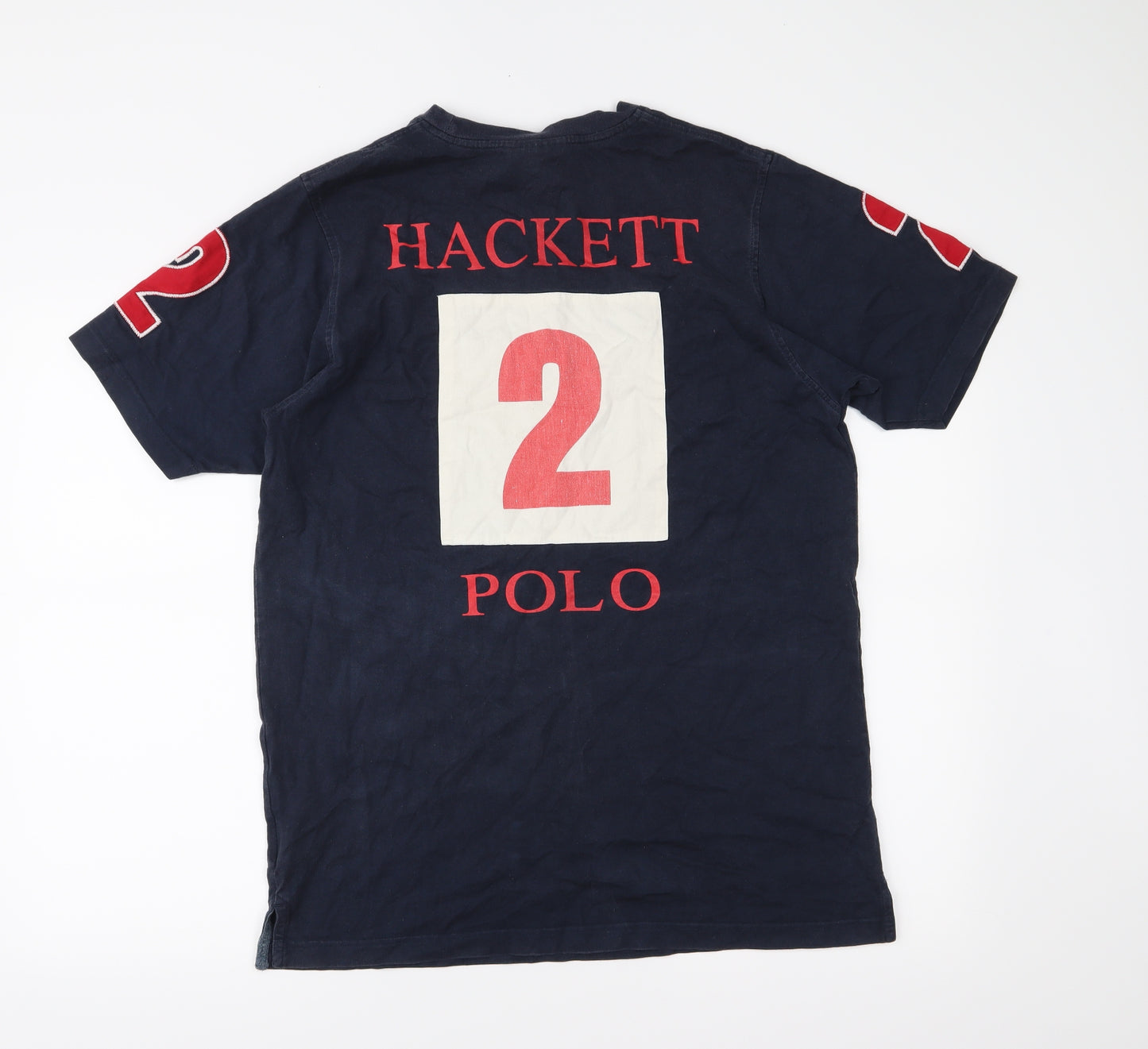 Hackett Mens Blue  Jersey  T-Shirt Size M