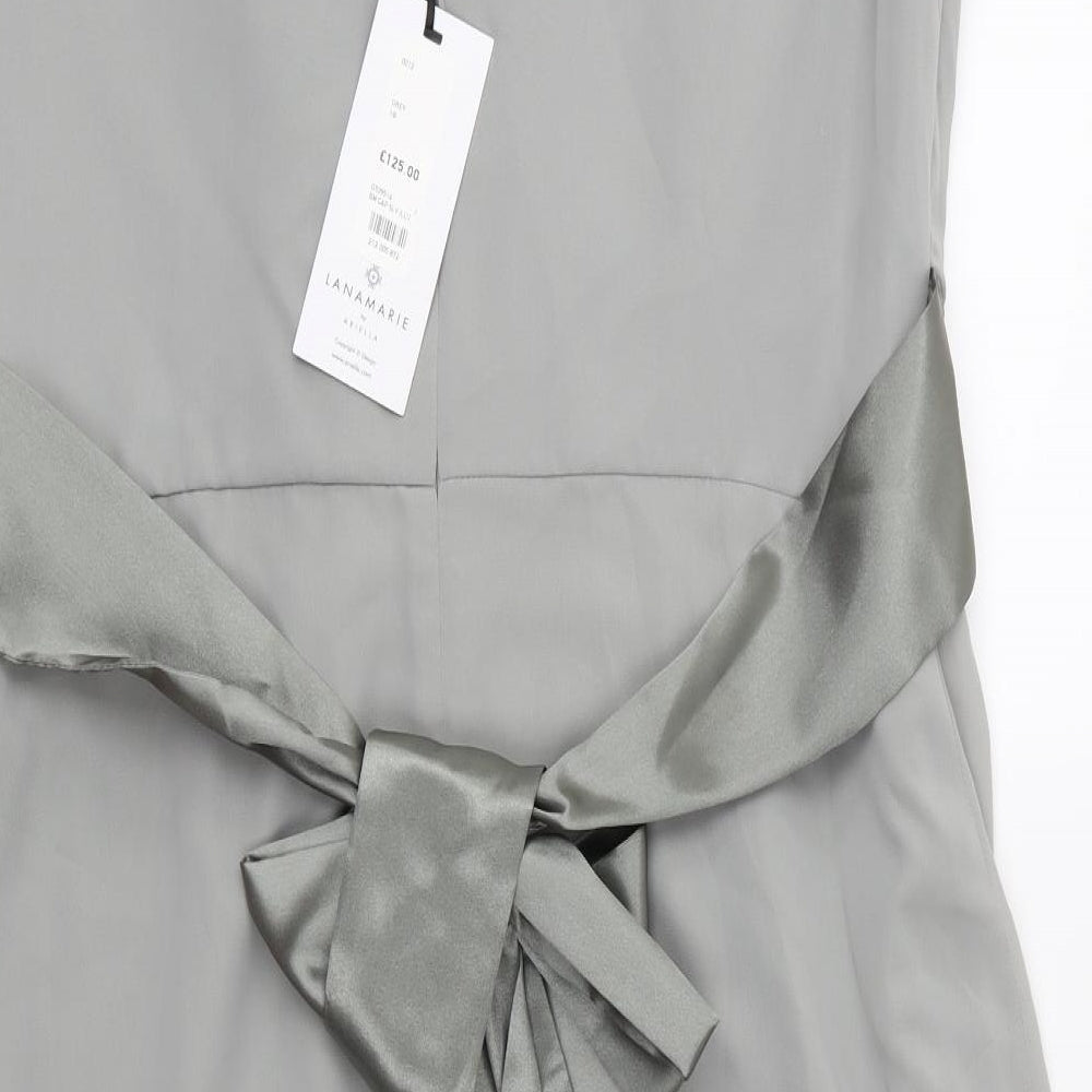 Lana Marie Womens Grey   Fit & Flare  Size 18
