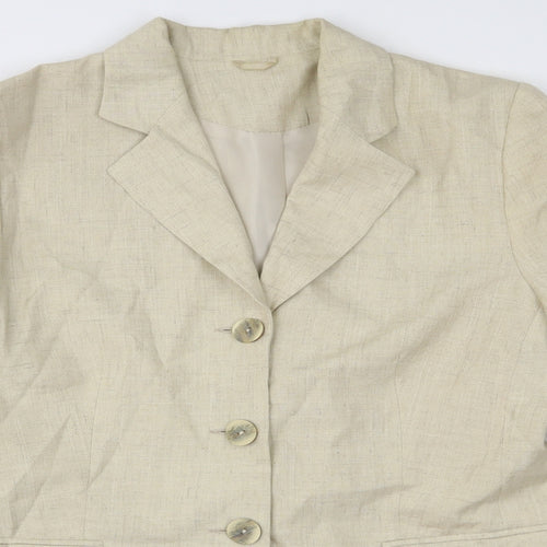 Anne Brooks Womens Beige   Jacket  Size 10