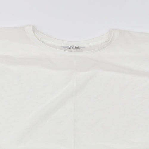 NEXT Womens White  Mesh Basic Blouse Size 10