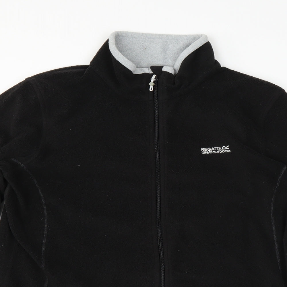 Regatta Womens Black  Fleece Full Zip Jumper Size 16