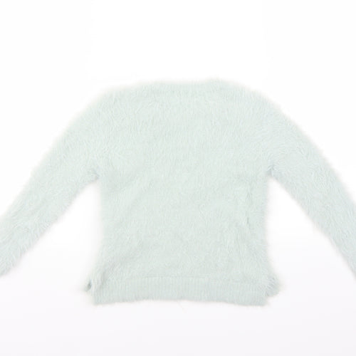 H&M Girls Green   Pullover Jumper Size 2-3 Years