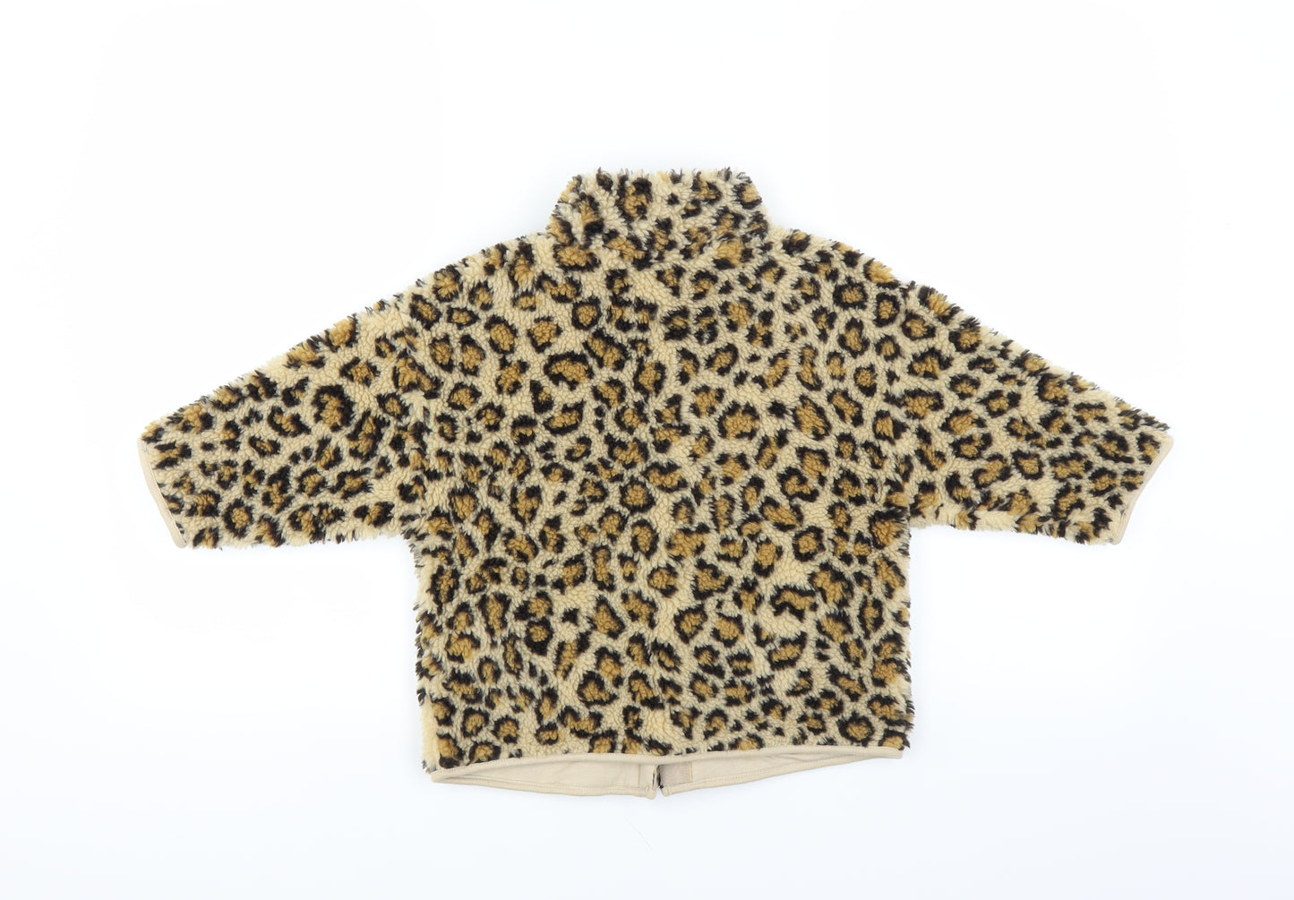 NEXT Girls Brown Animal Print  Jacket  Size 3-4 Years