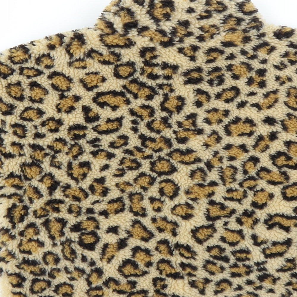 NEXT Girls Brown Animal Print  Jacket  Size 3-4 Years